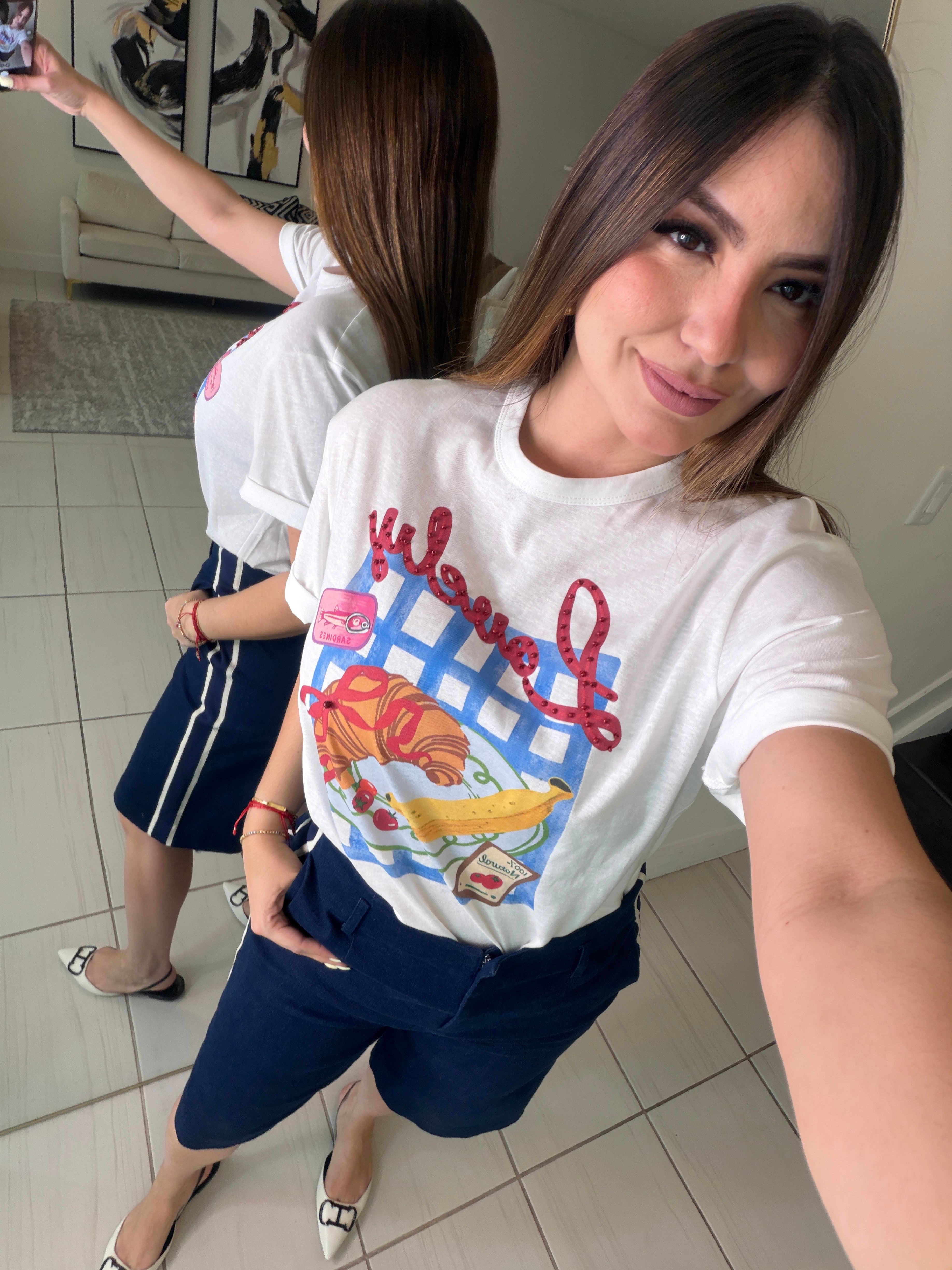 Lovely Cooked White Tshirt