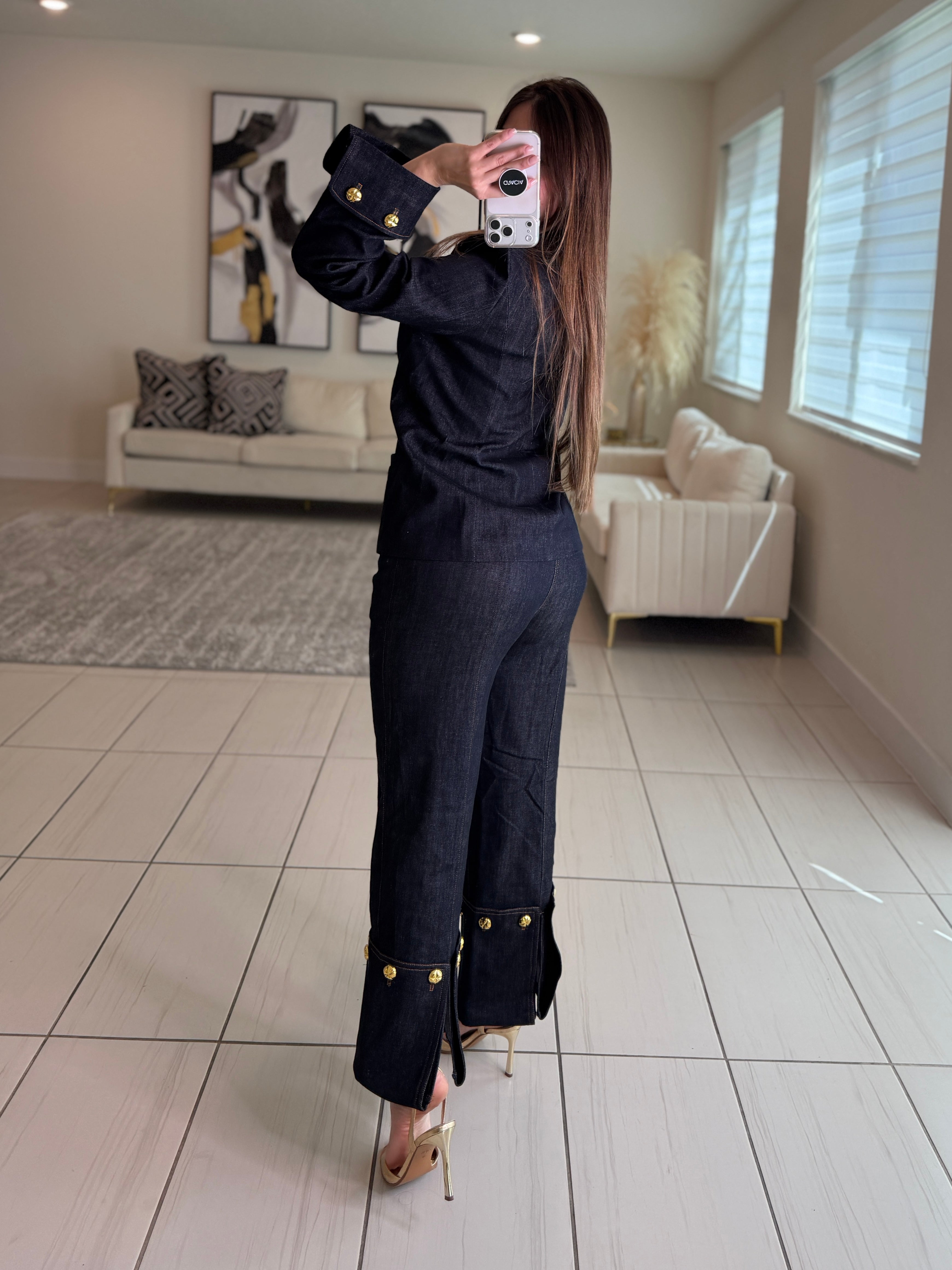 Pirate Rebellion Dark Denim Pant Set