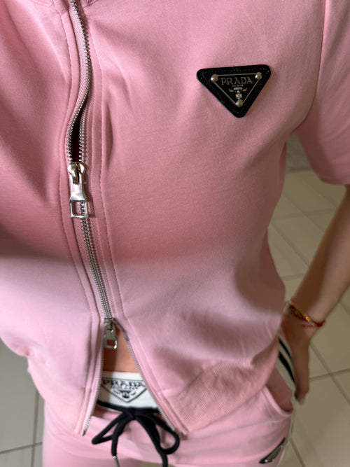 Iconic Structure Pink Pant Set
