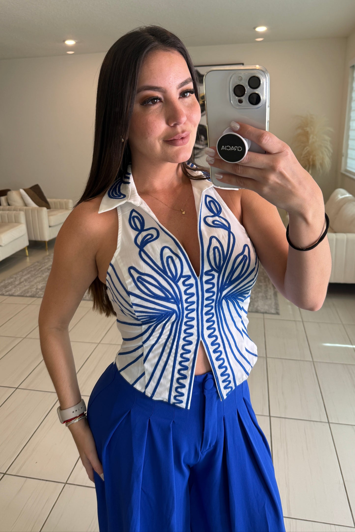 Icon Muse Royal Blue Pant Set