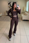 Airbrush Halo Brown Pants Set