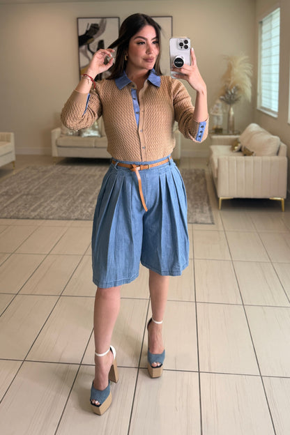 Refined Motion Blue Denim Short