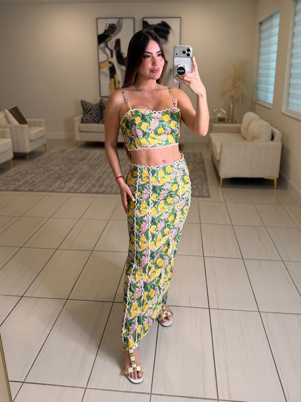Amalfi Blossom Skirt Set