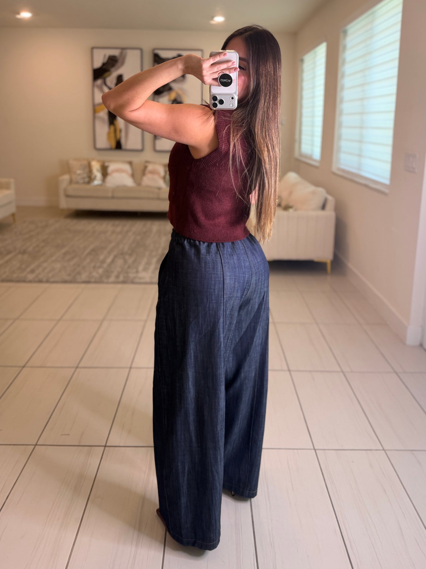 Simplicity Charm Knit Red Wine Vest