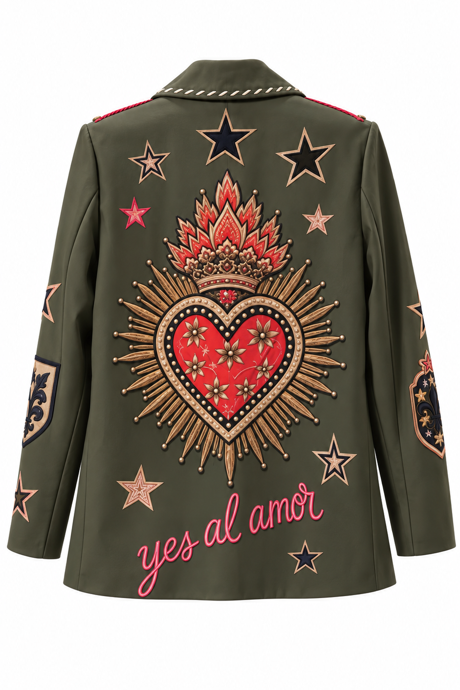 Yes to Love Statement Green Blazer