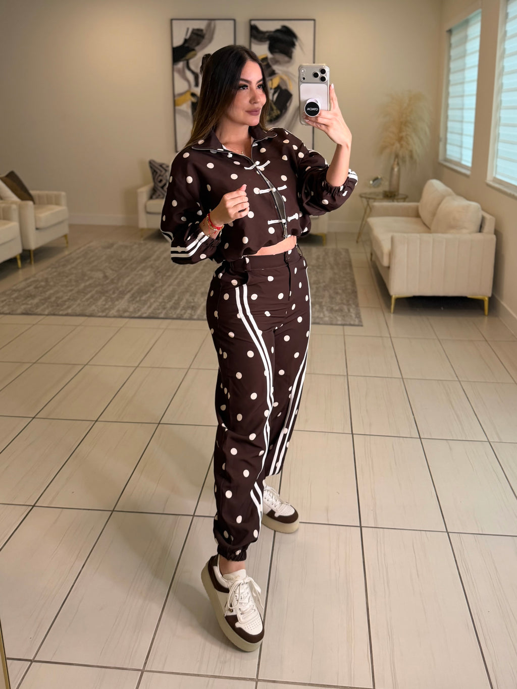 Oriental Polka Muse Brown Set