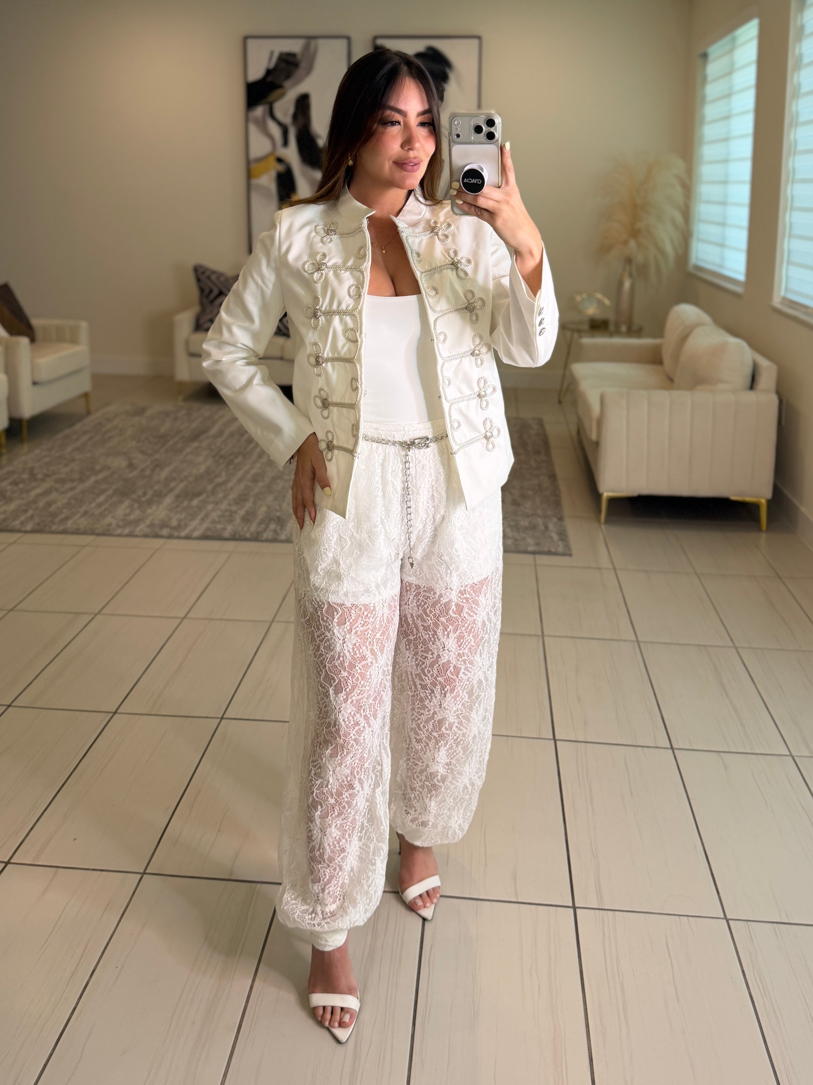 Napoleon White Blazer