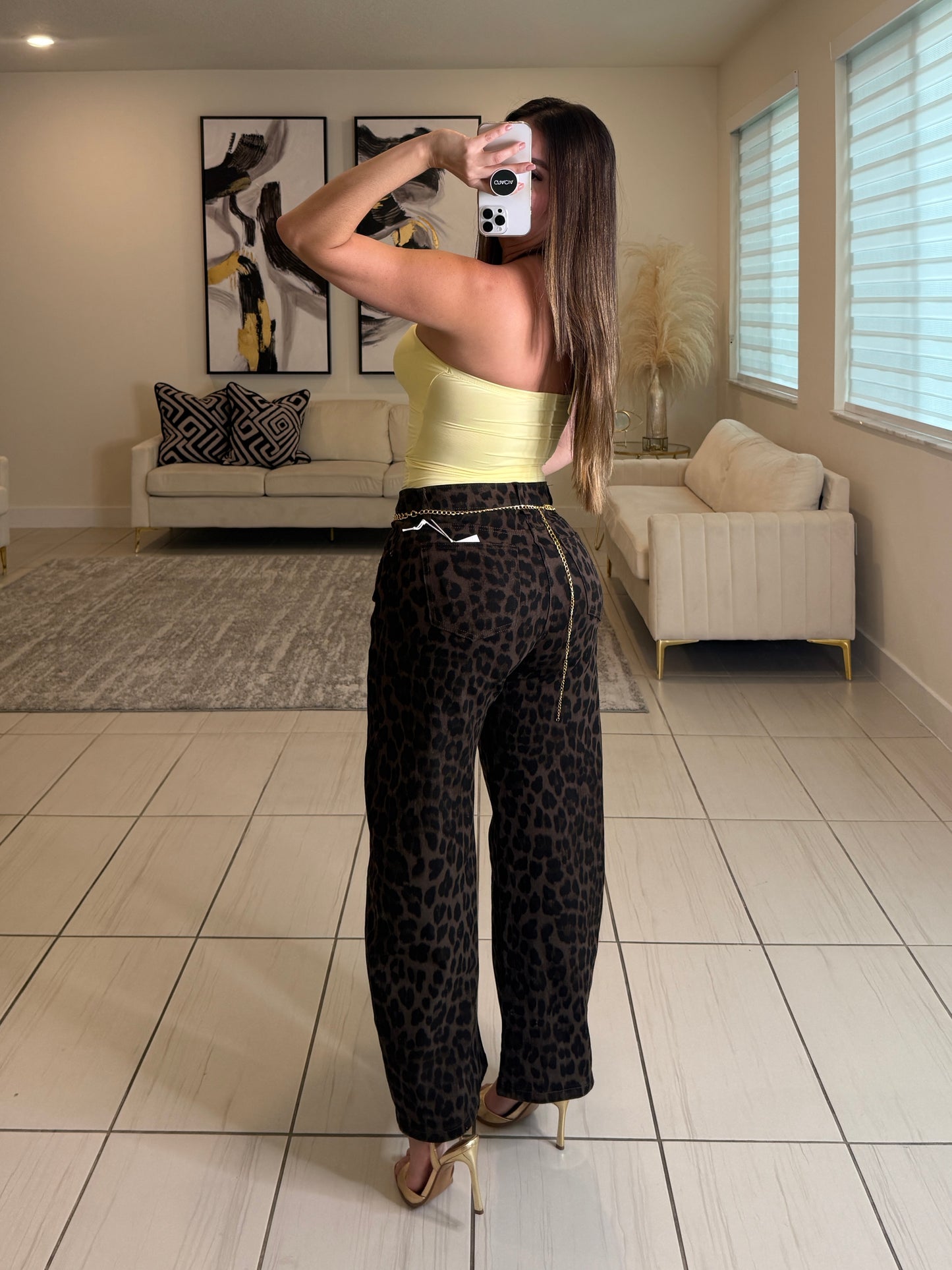Savage Leopard Barrel Pants