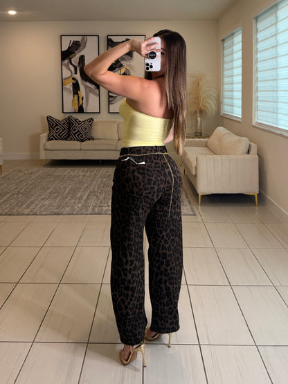 Savage Leopard Barrel Pants