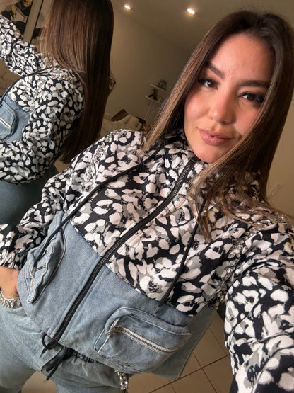 Urban Flair Leopard and Denim Comfy Set