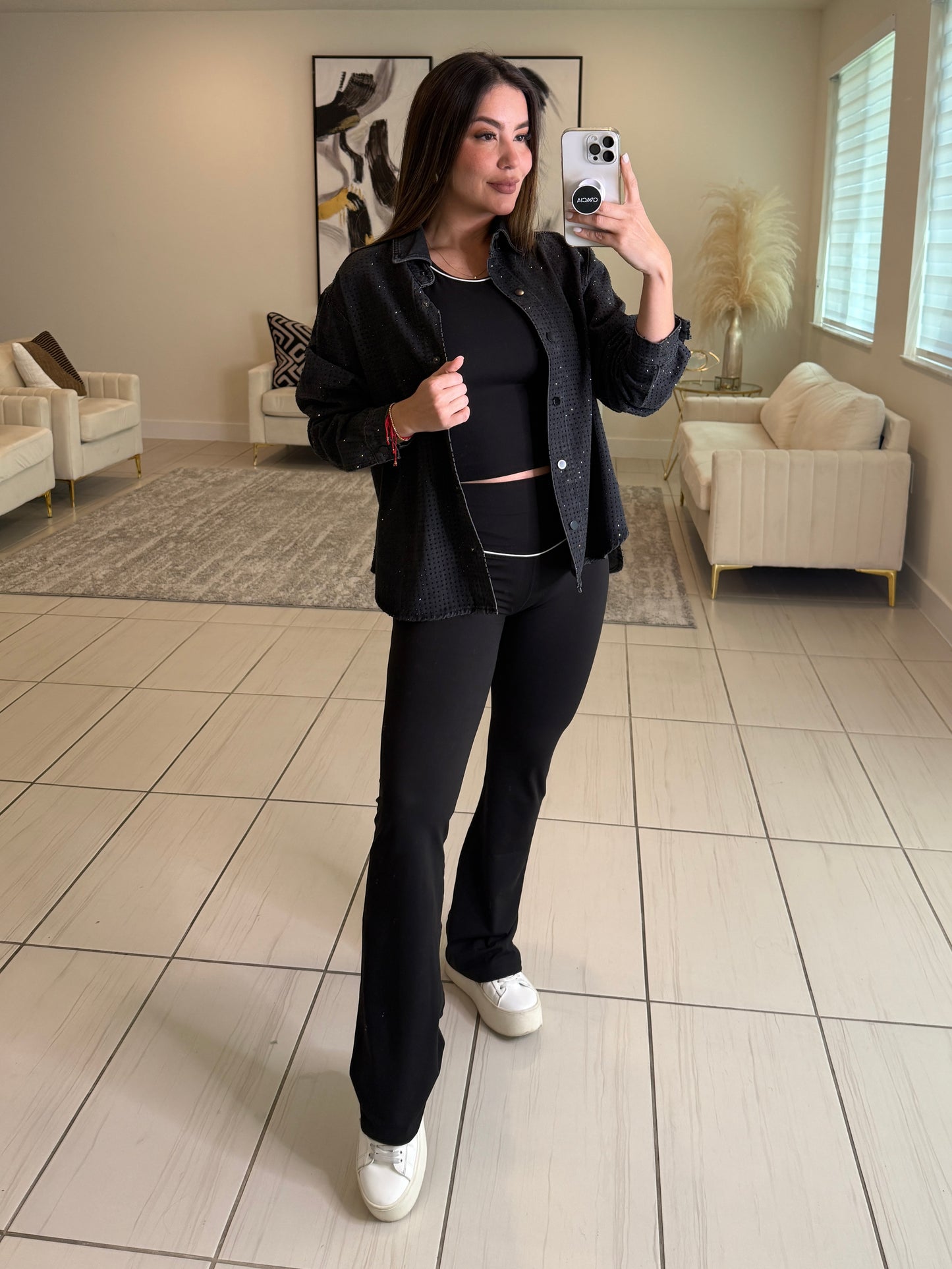 Street Verse Comfy Black Pant Set