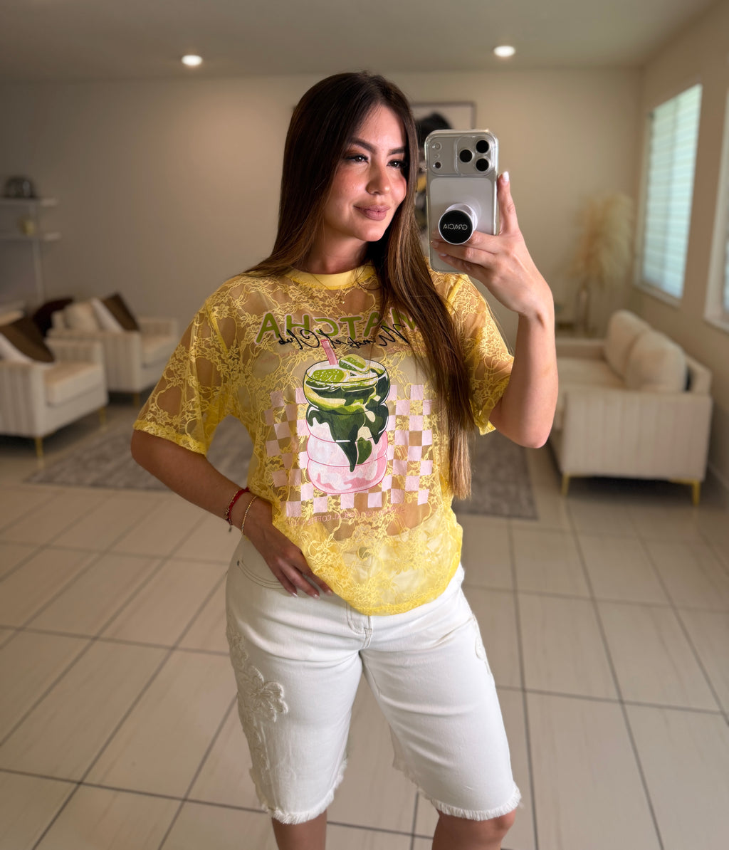 Matcha Club Yellow Tshirt