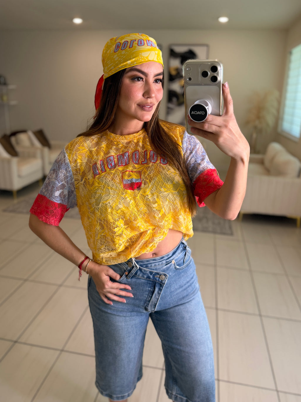 Colombia Core Lace Tshirt Set