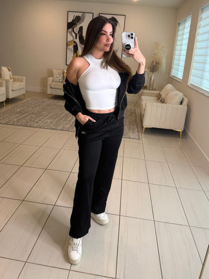 Iconic Halo Black Pant Set