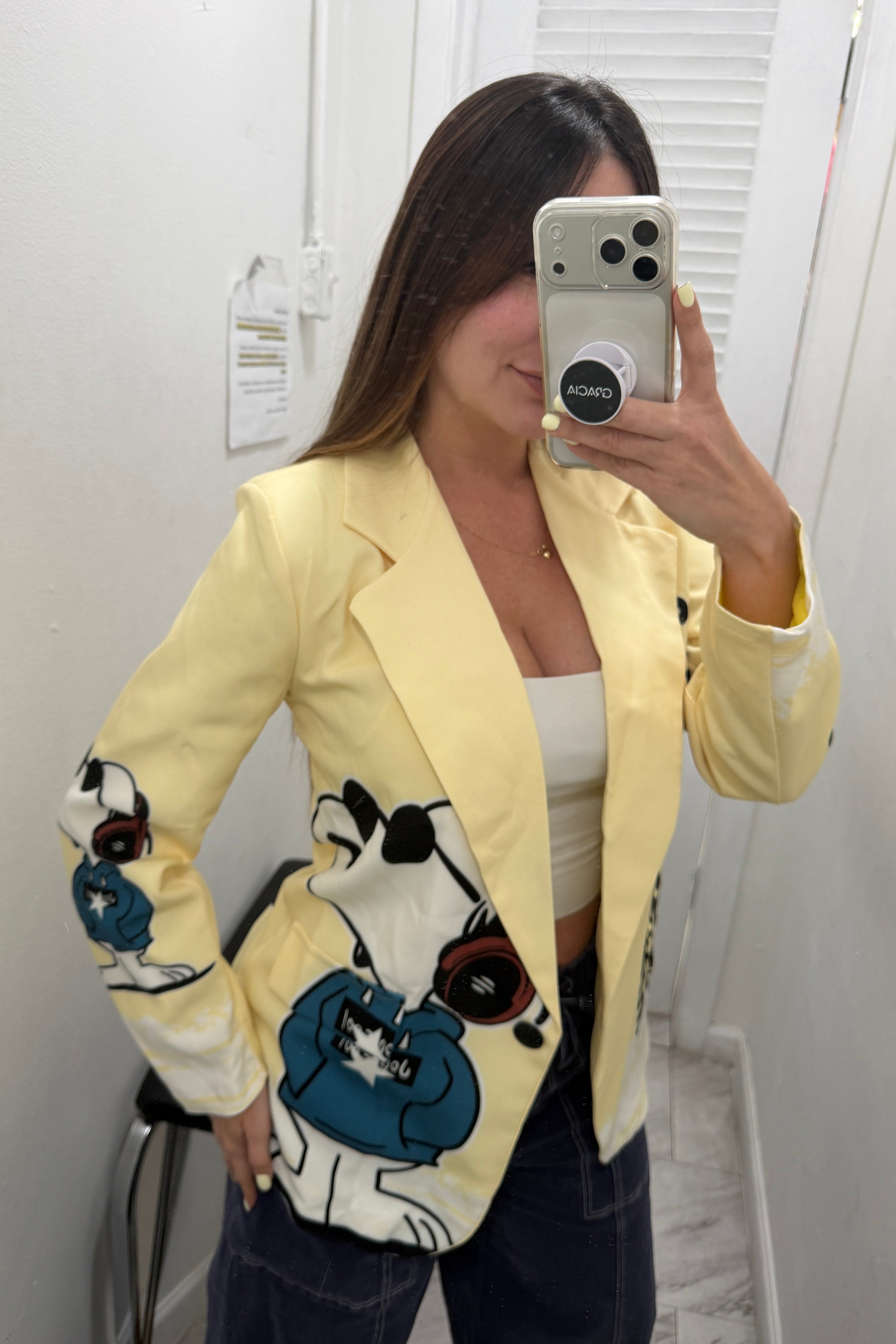Road Avenue Yellow Blazer