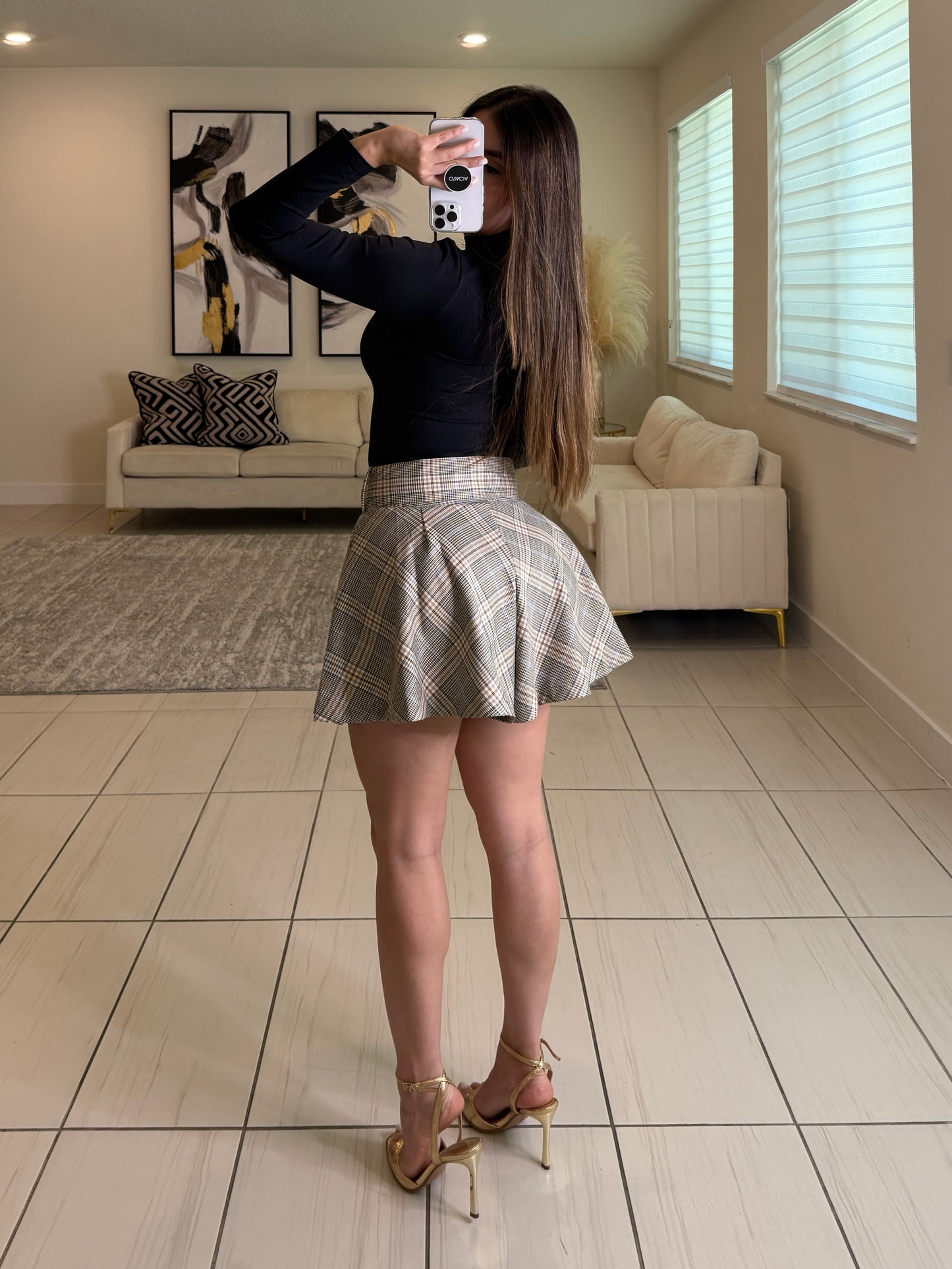 Elite Standard Plaid Short Set