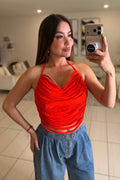 Fringe Muse Red Top