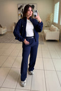 Suit Up Halo Navy Blue Set Pants