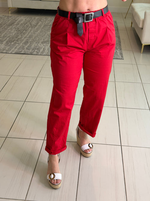 Monarch Edit Red Jogger Pants