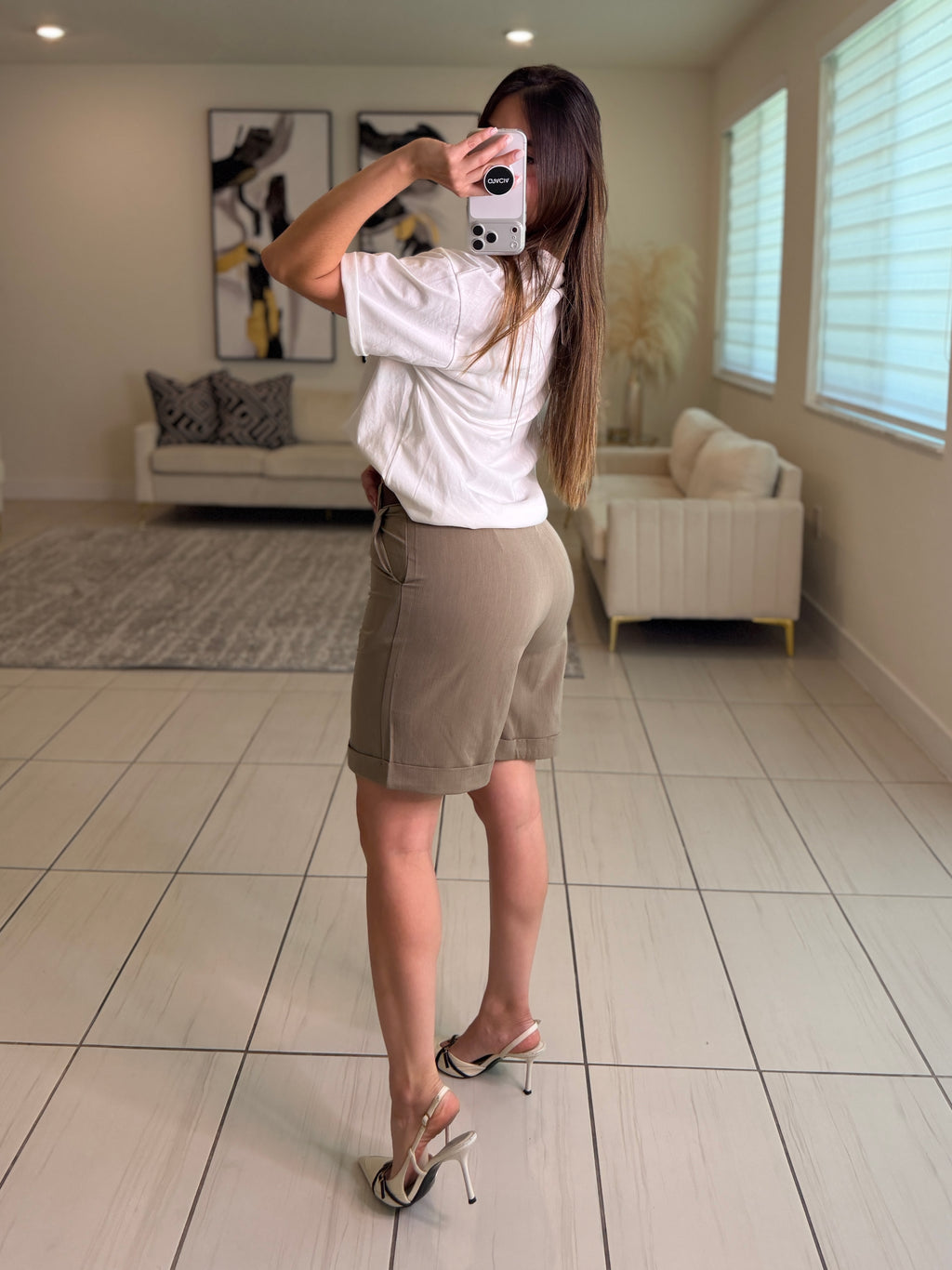 Cabana Muse Taupe Shorts