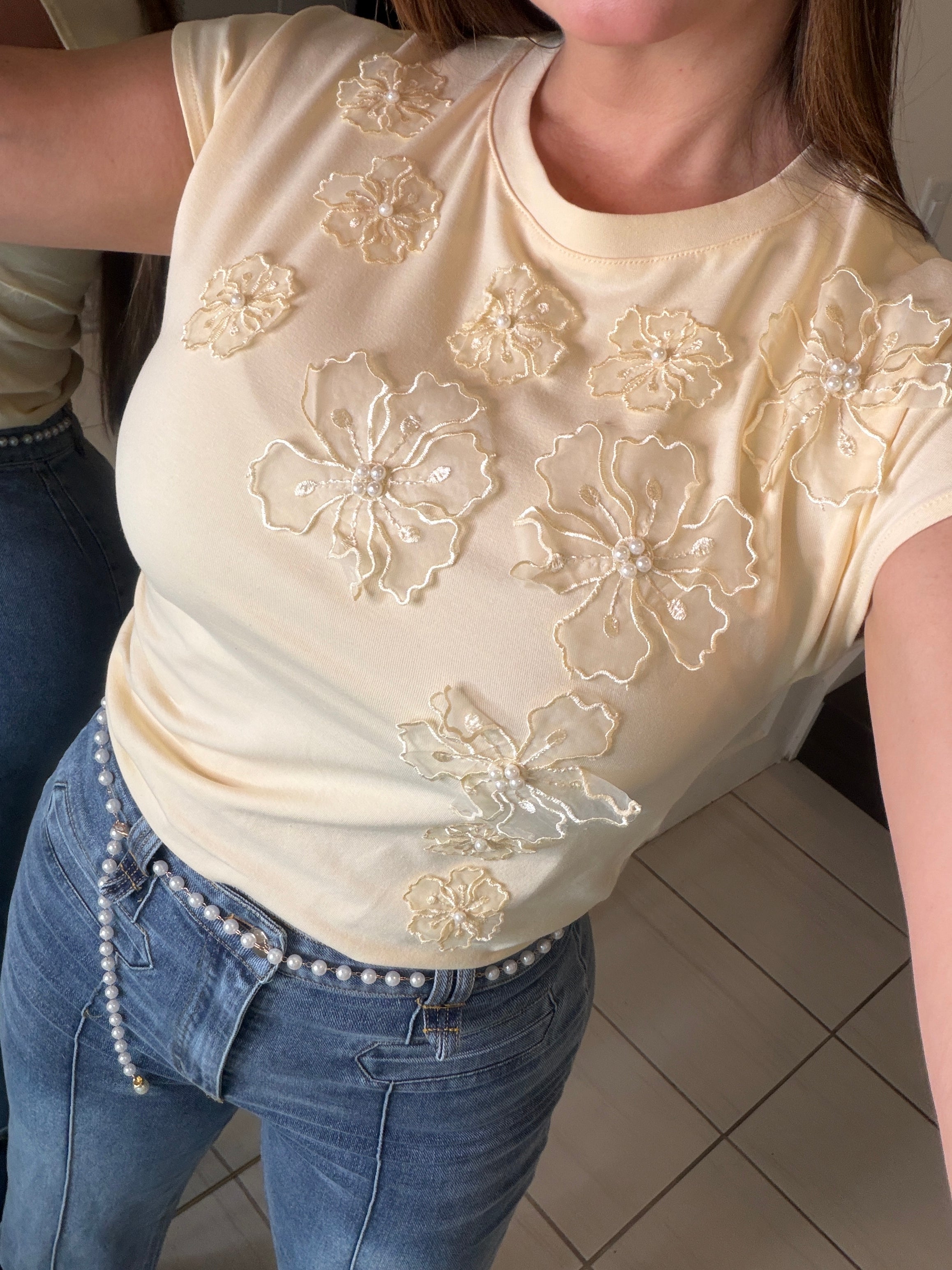 Enchanted Flower Yellow Tshirt
