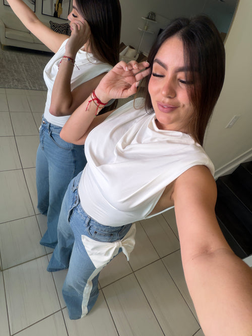 Sculpted Ease White Top