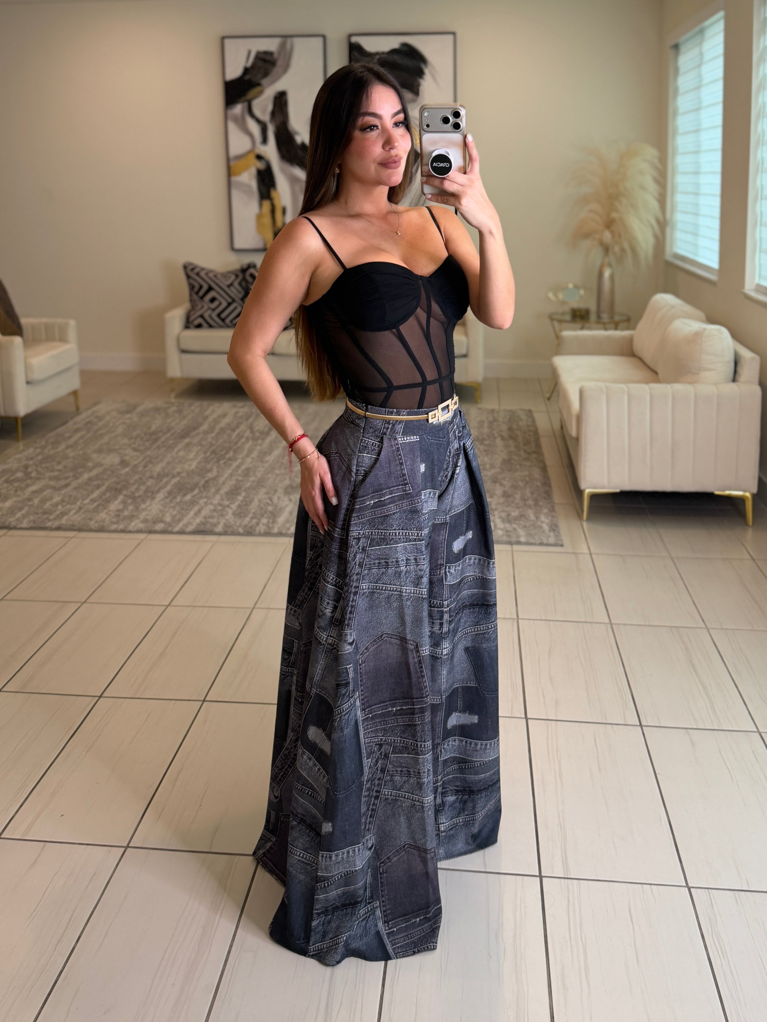 Signature Elegance Black Palazzo Pants