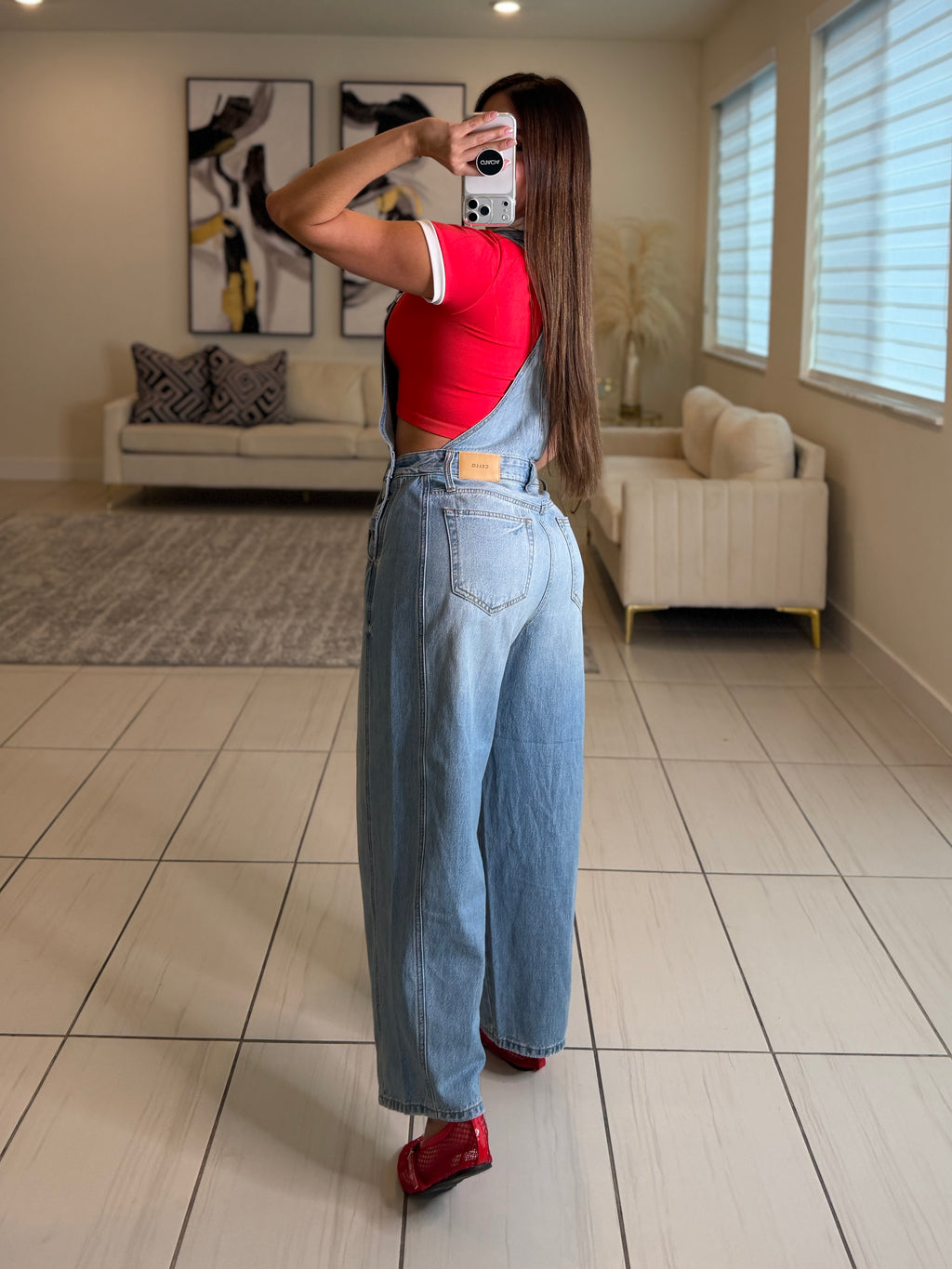 High Road Denim Barrel Jumpsuit