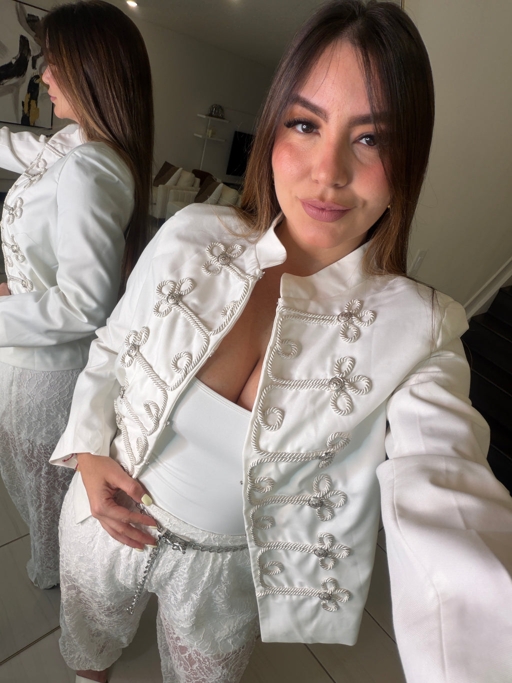 Napoleon White Blazer