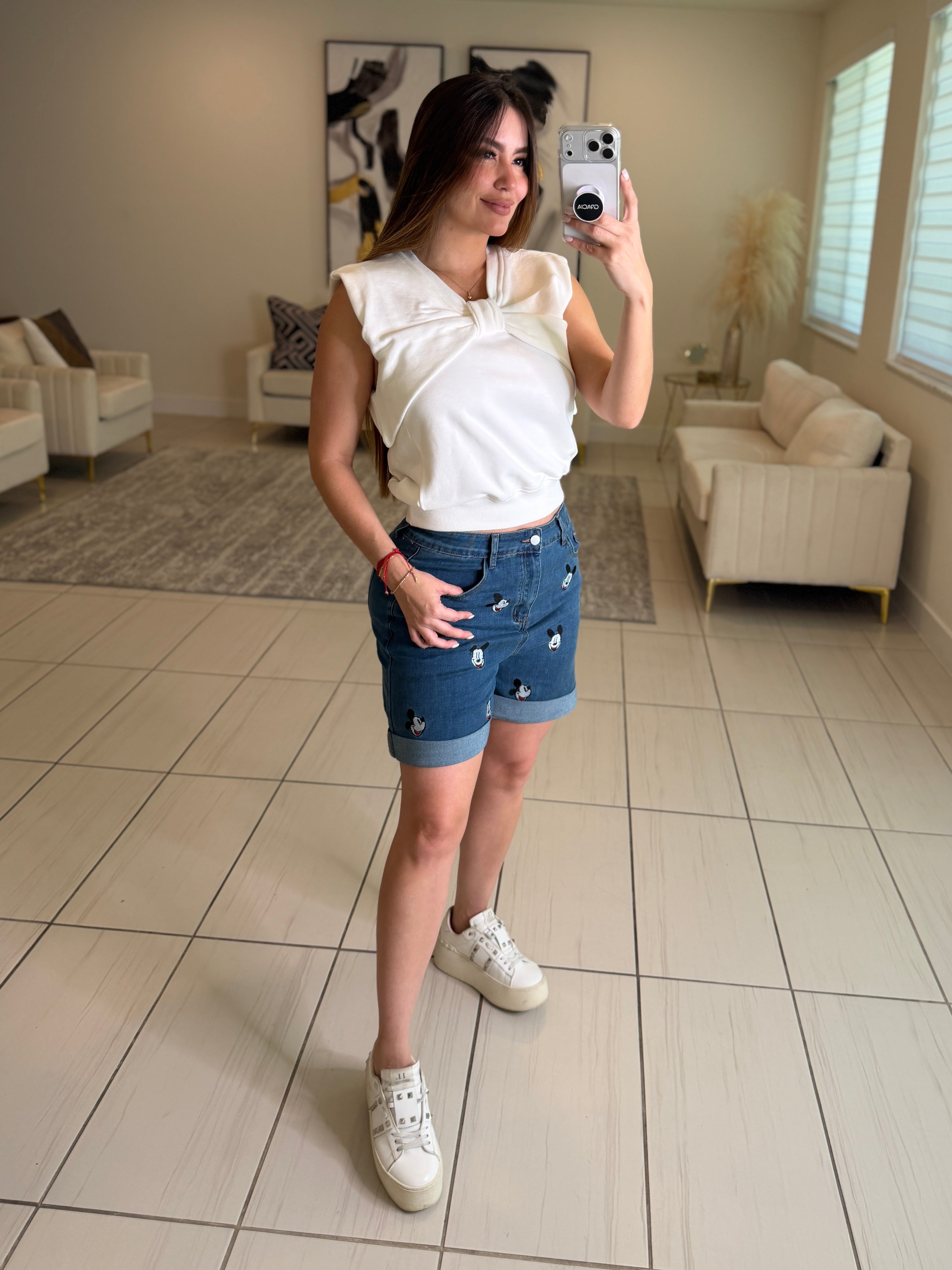 Angelic Bow White Top