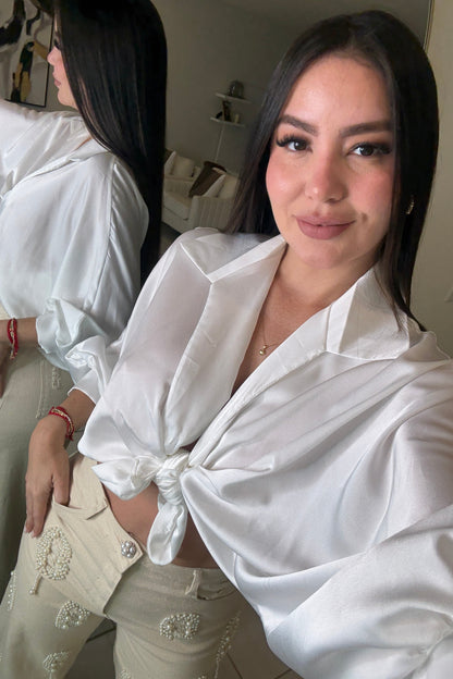 Fabulous Silk White Top