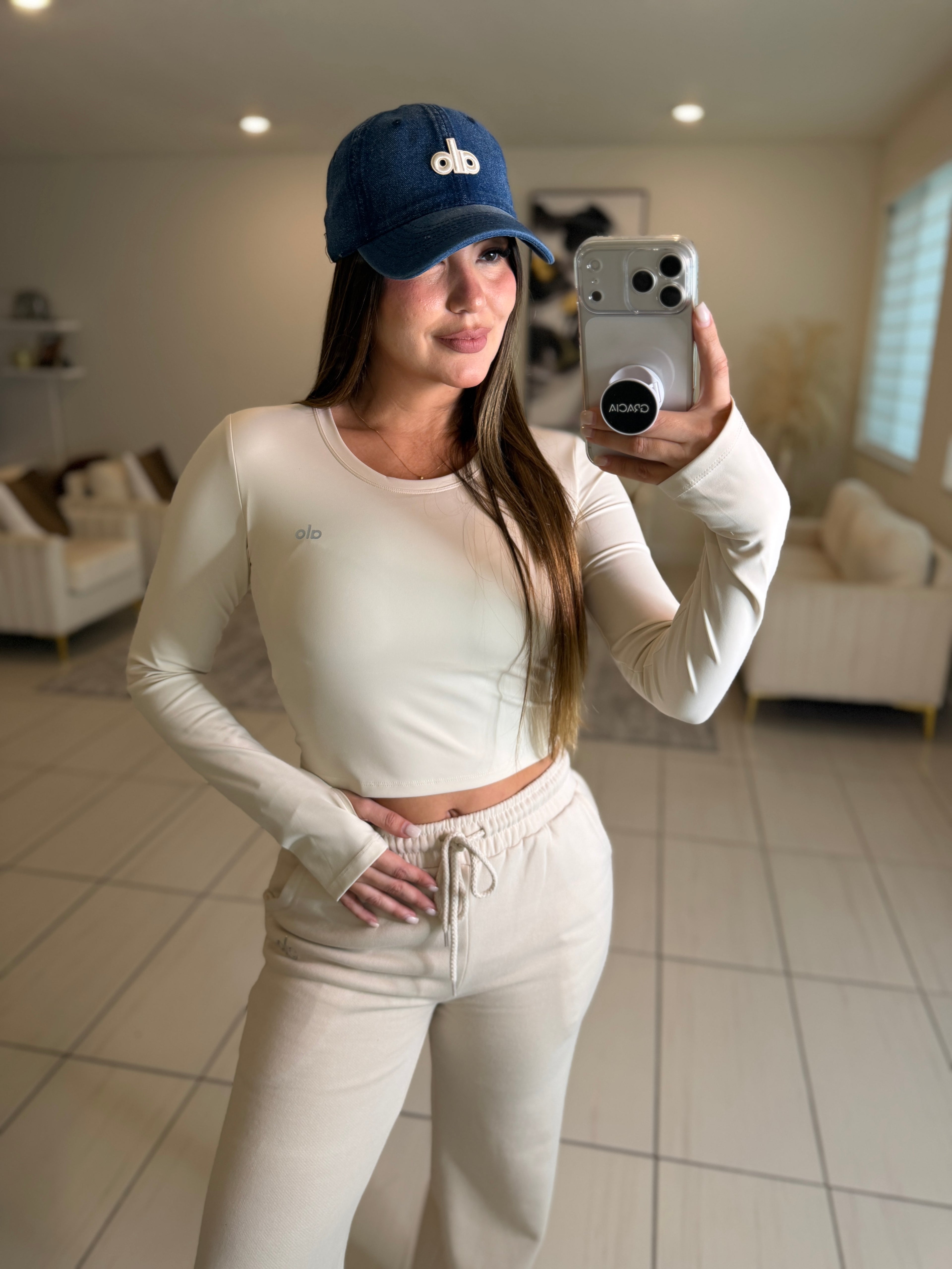 Iconic Halo Dark Blue Denim Cap