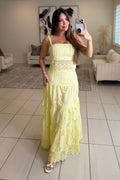 Living A Fairytale Yellow Skirt Set