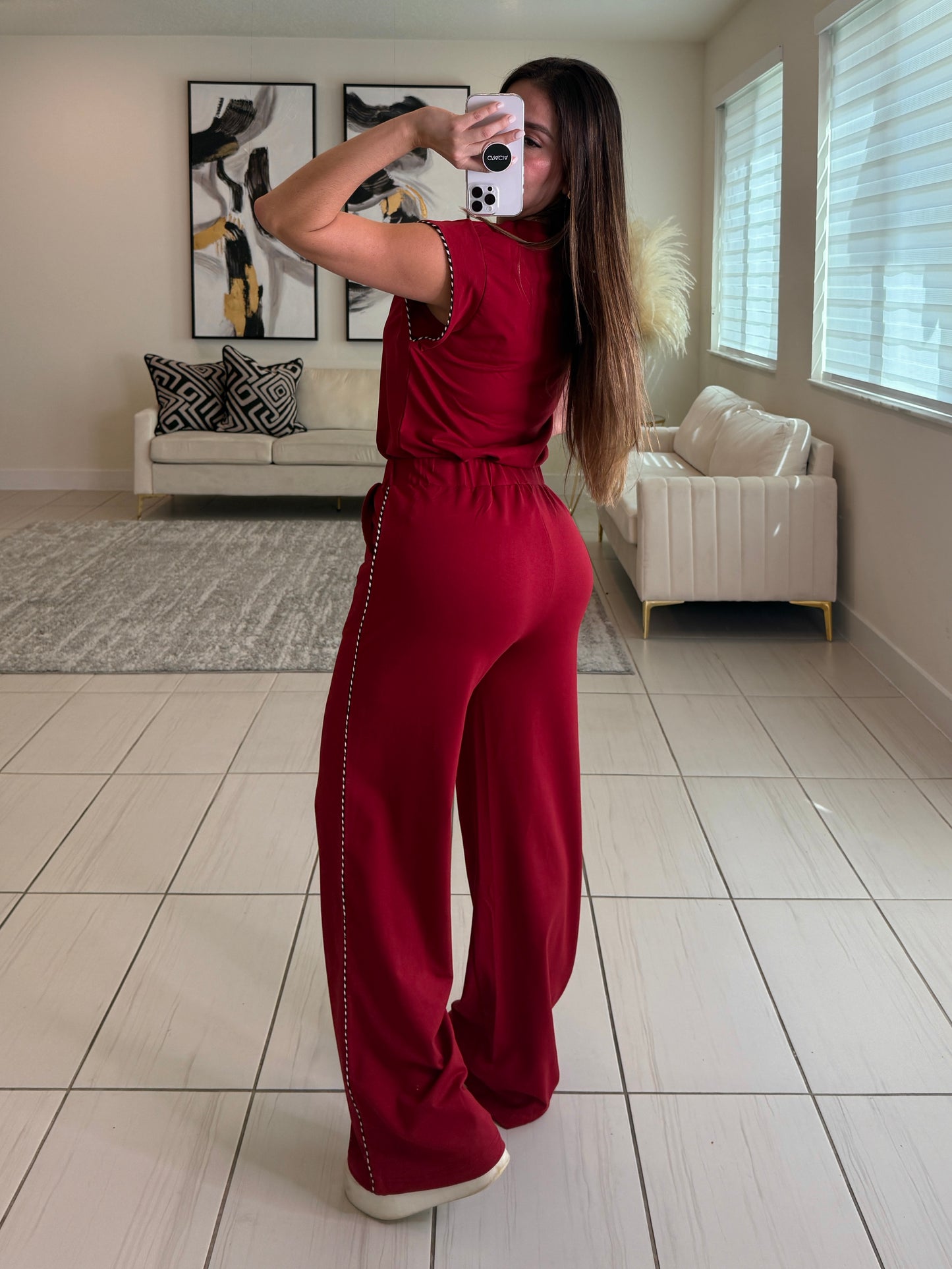 Iconic Muse Red Pant Set