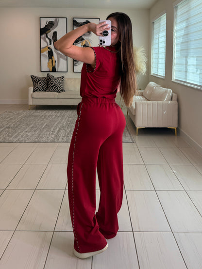Iconic Muse Red Pant Set