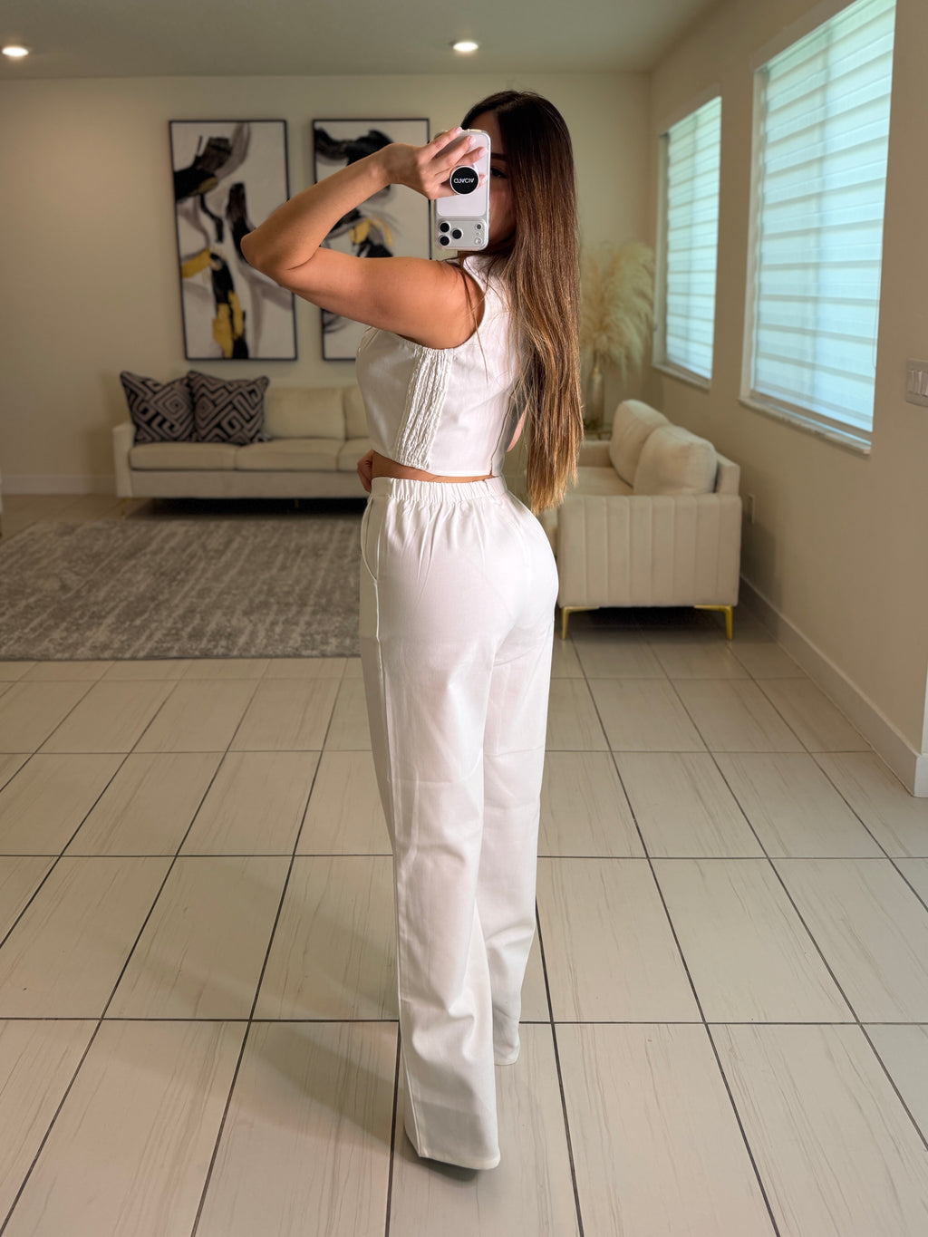 Monarch Edit White Pant Set
