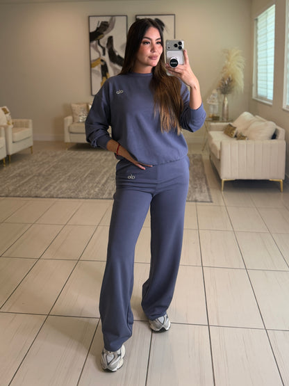 Iconic Halo Blue Pant Set