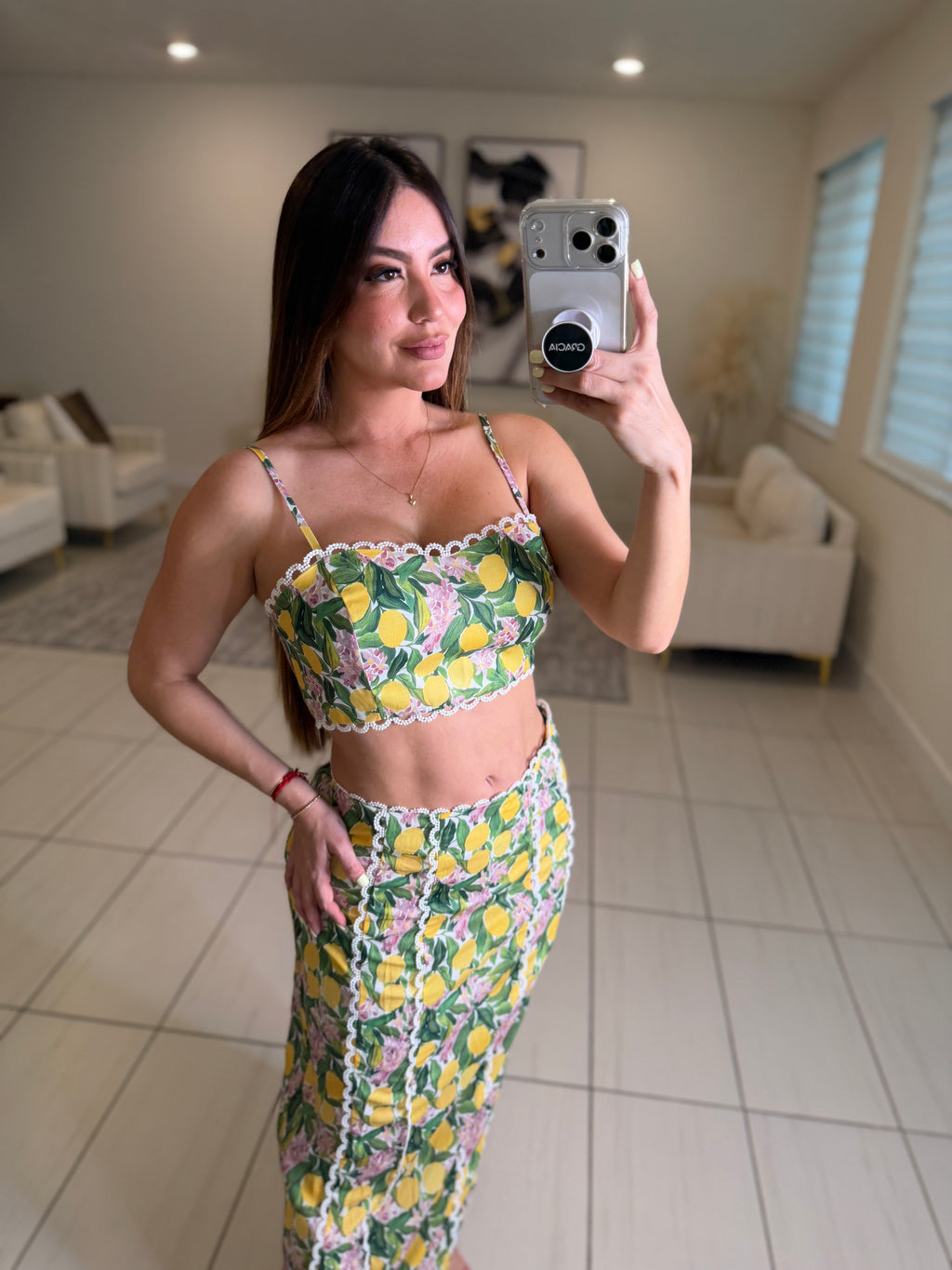 Amalfi Blossom Skirt Set