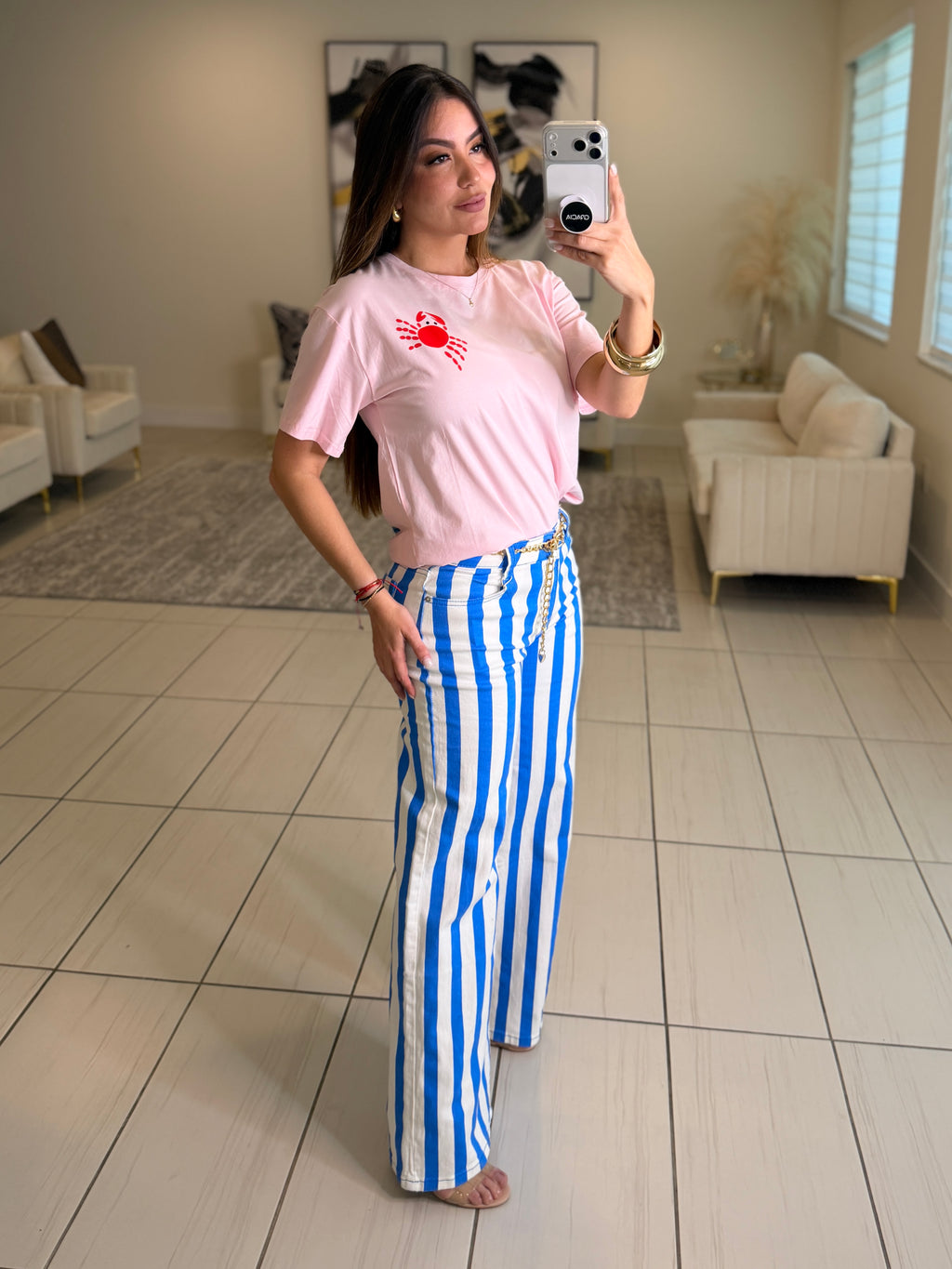 French Coast Crab Pink Tshirt