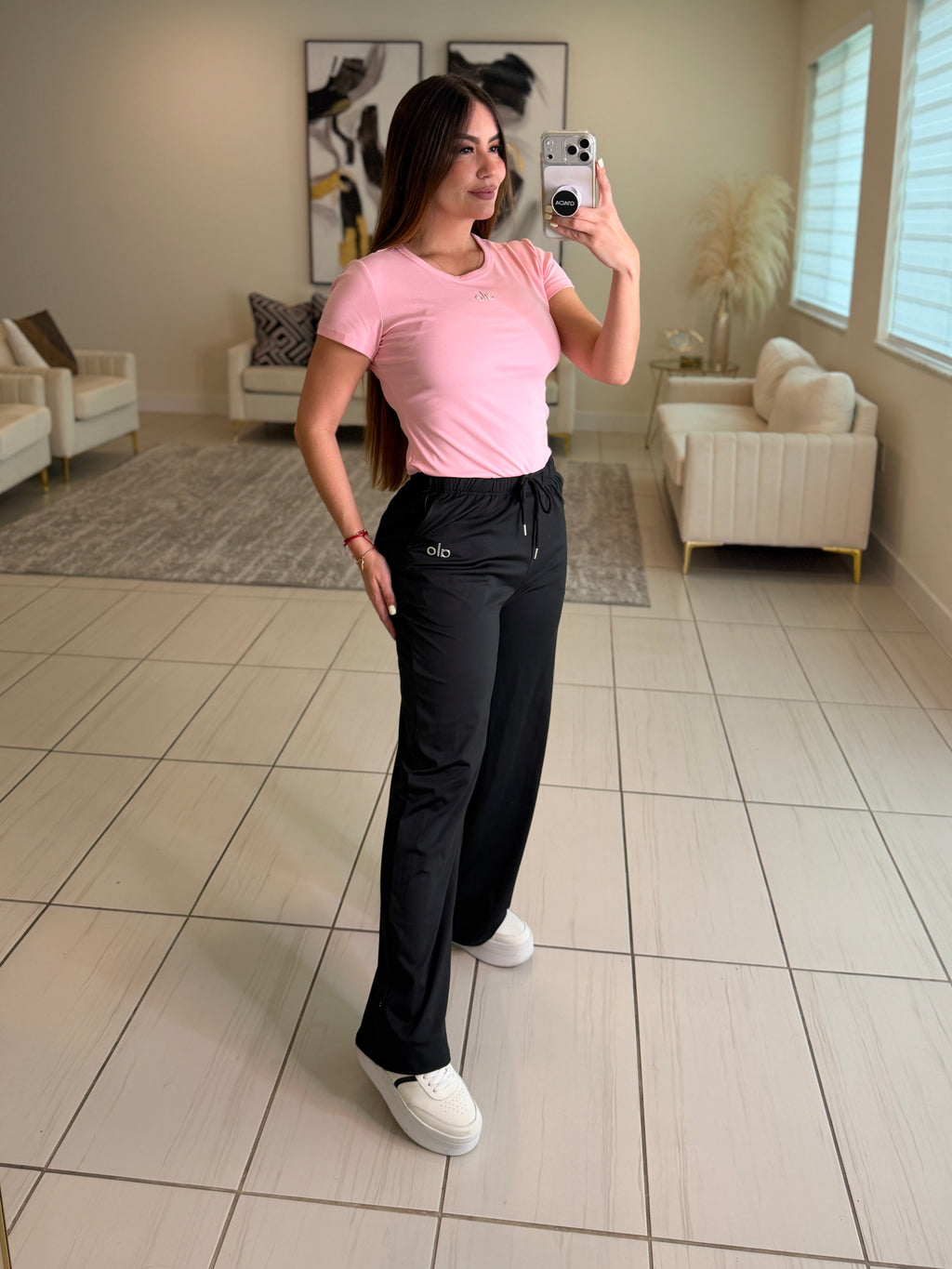 Iconic Halo Black Pants