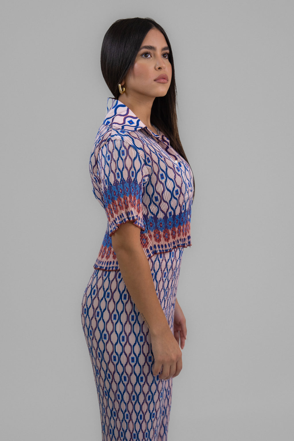 Serenity Breeze Printed Pants Set