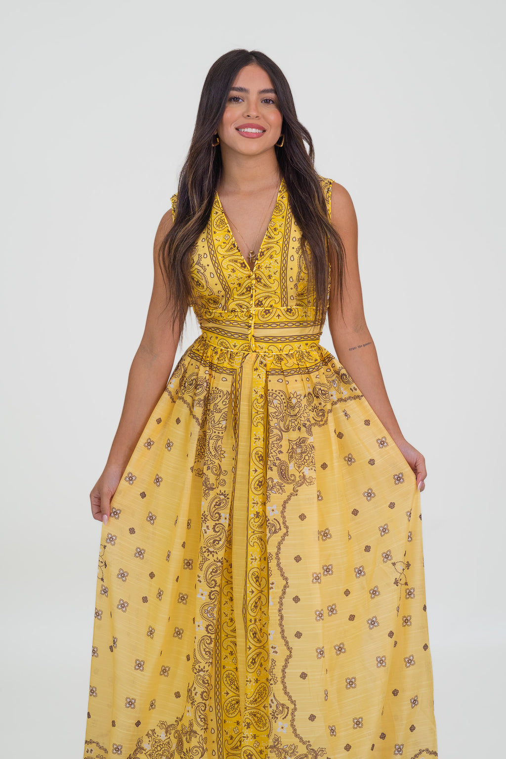 Enchanted Yellow Maxi Dress