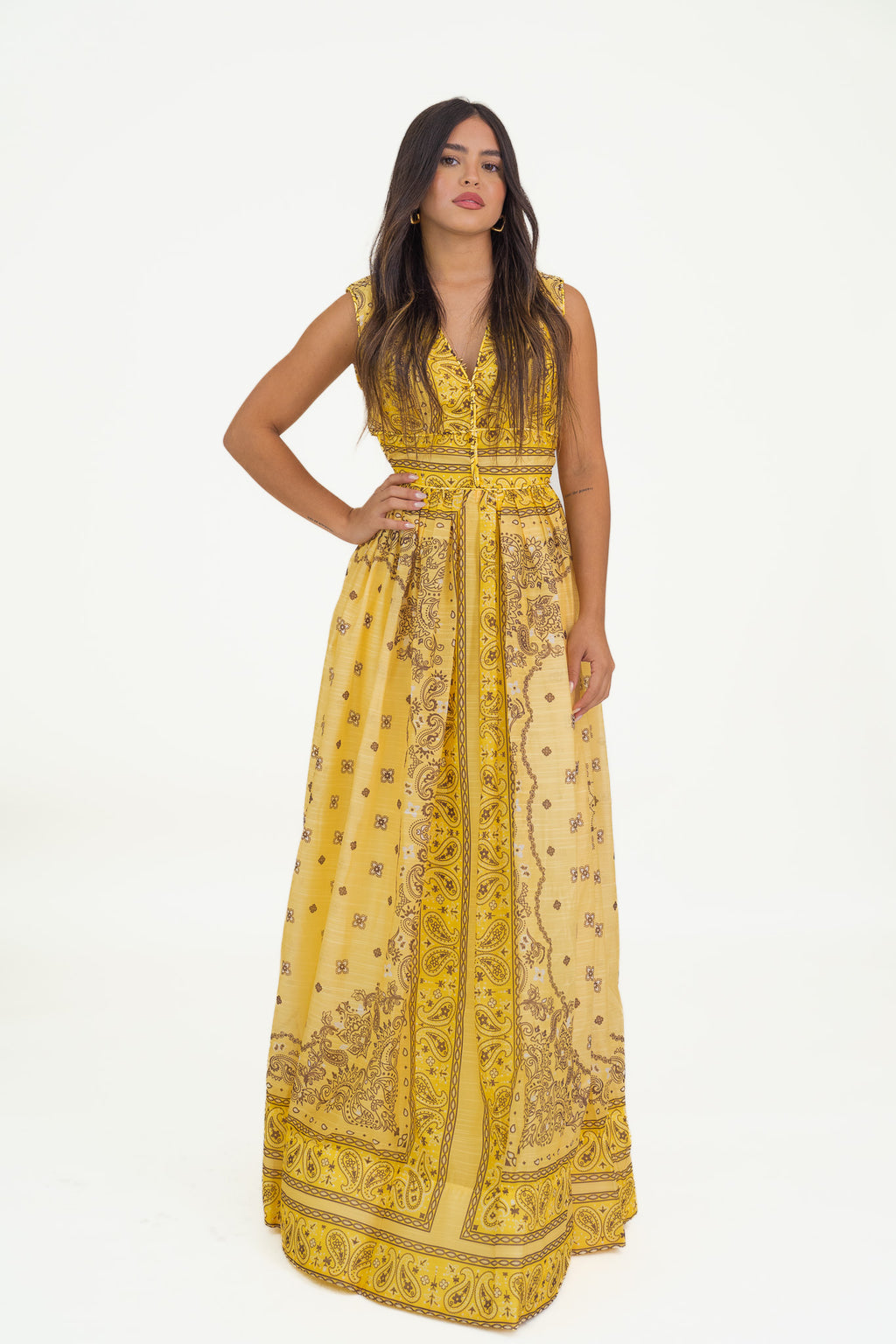 Enchanted Yellow Maxi Dress