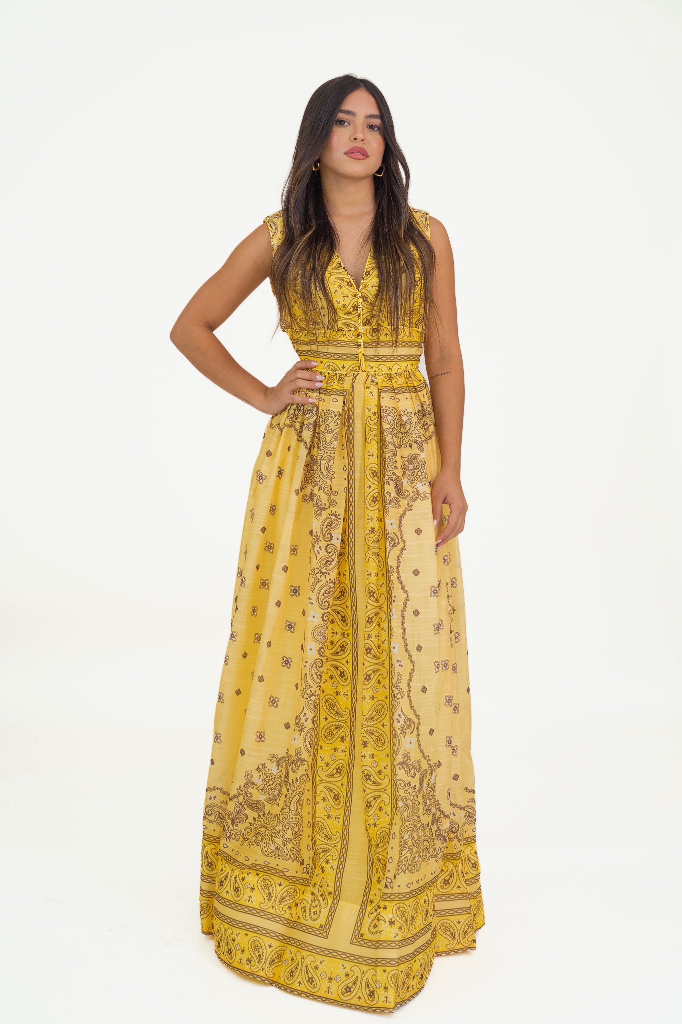 Enchanted Yellow Maxi Dress