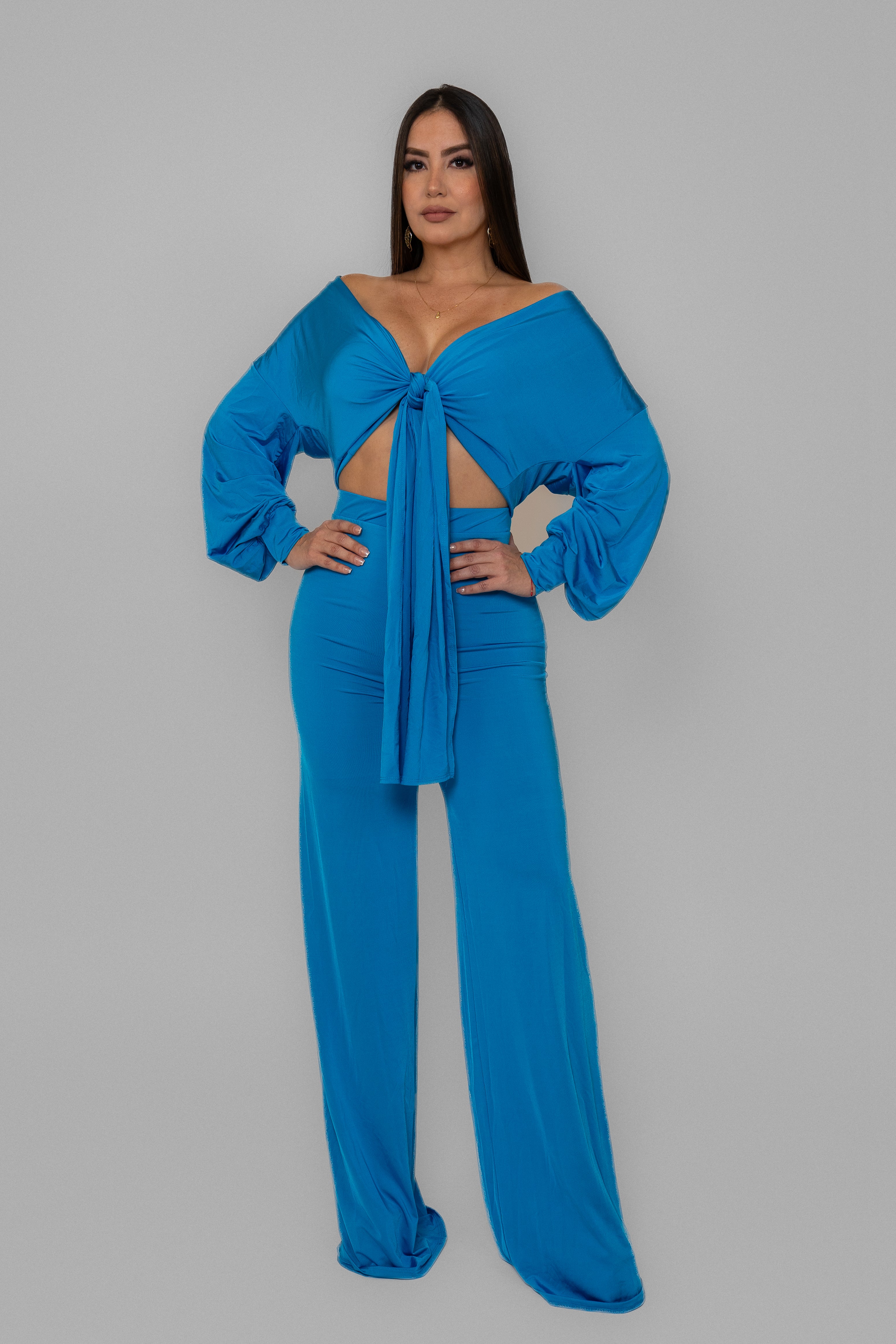 Serenity Cascade Blue Pants Set