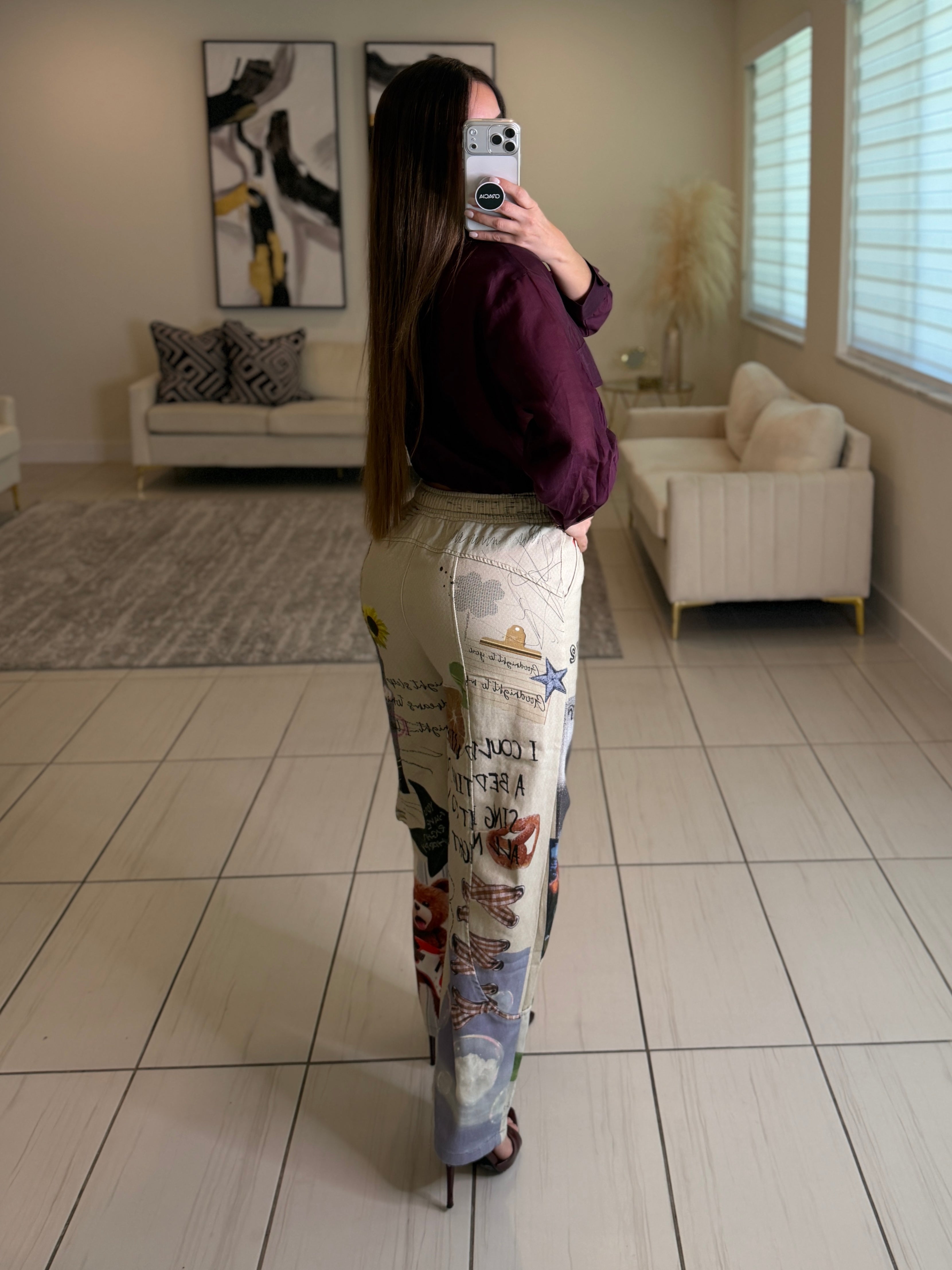 Bear Cool Print Pants