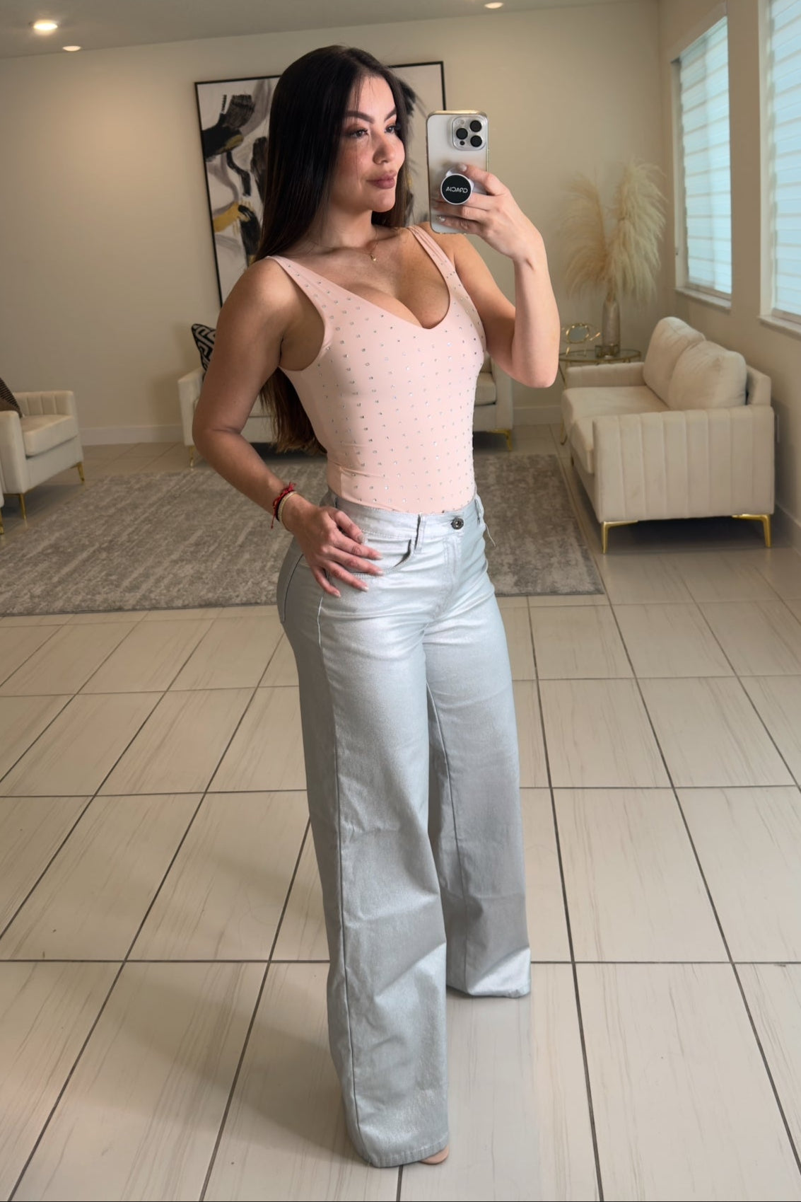 Shine Pretty Girl Pink Bodysuit
