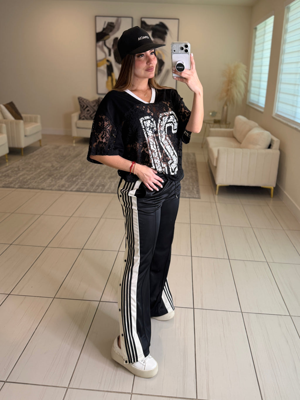 Sporty Chic Black Comfy Pant Set