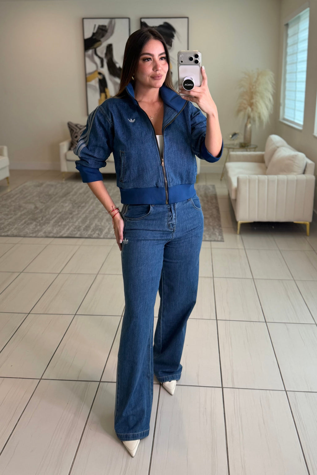 Originals Striped Denim Pant Set