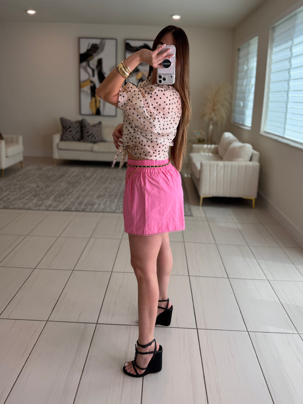 Divine Flare Pink Shorts